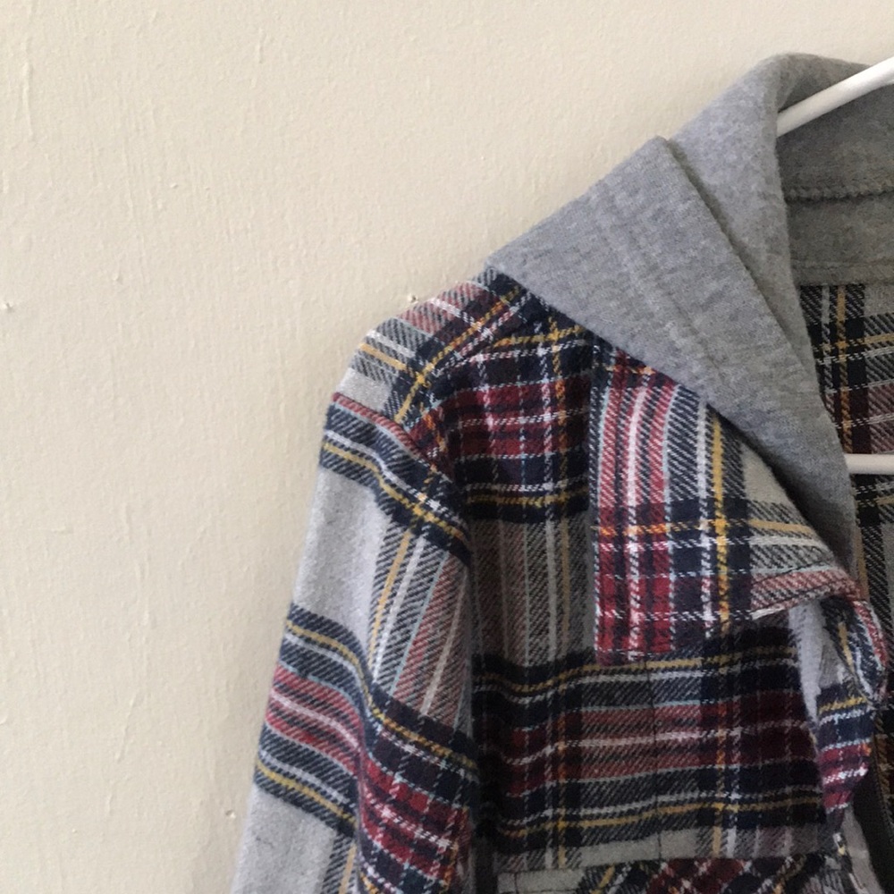 Flannel Hooded Jacket